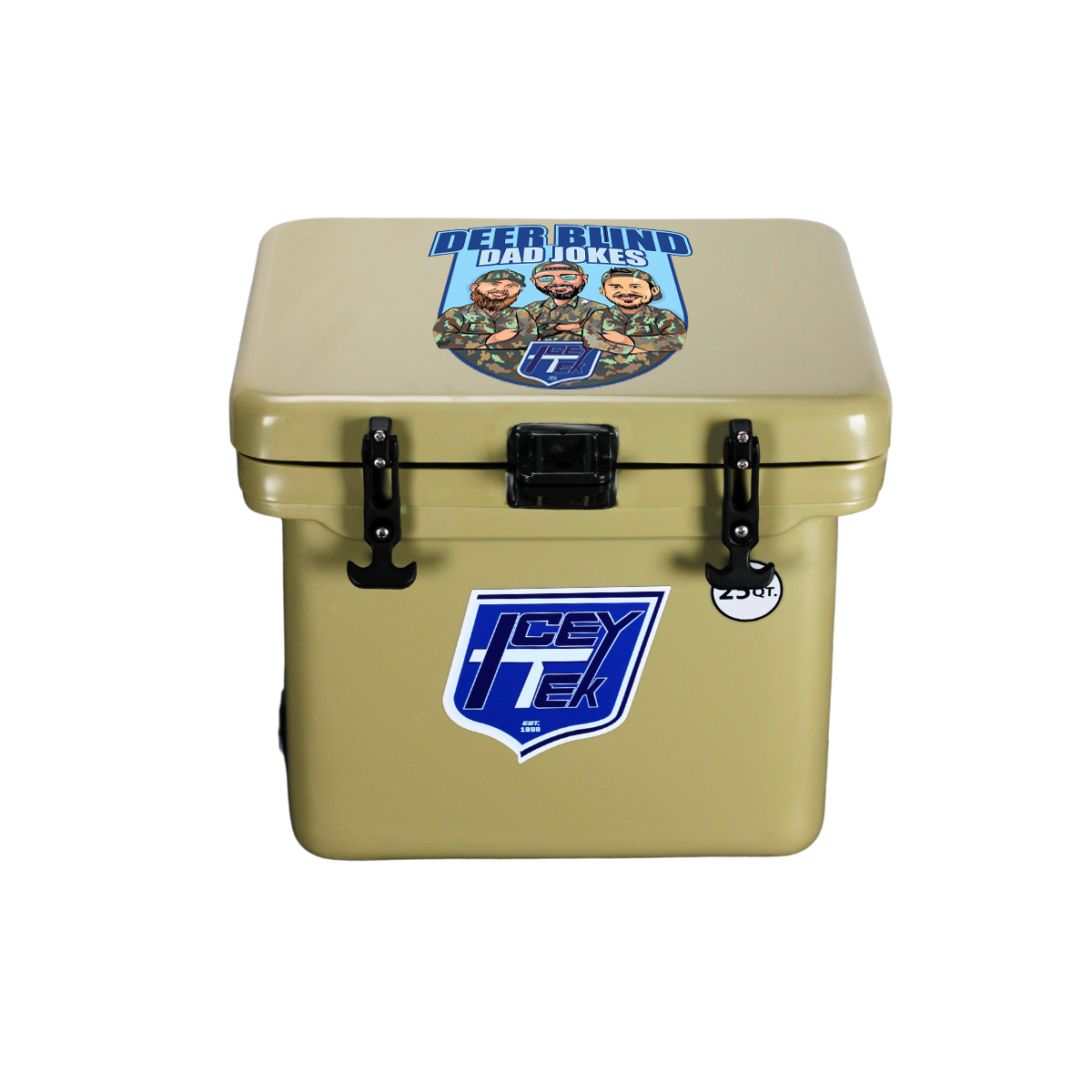 Deer Blind Dad Jokes ICEY-TEK 25 Quart Cooler