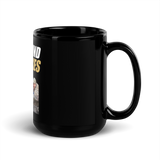 Icey-Tek Deer Blind Dad Joke Black Glossy Mug