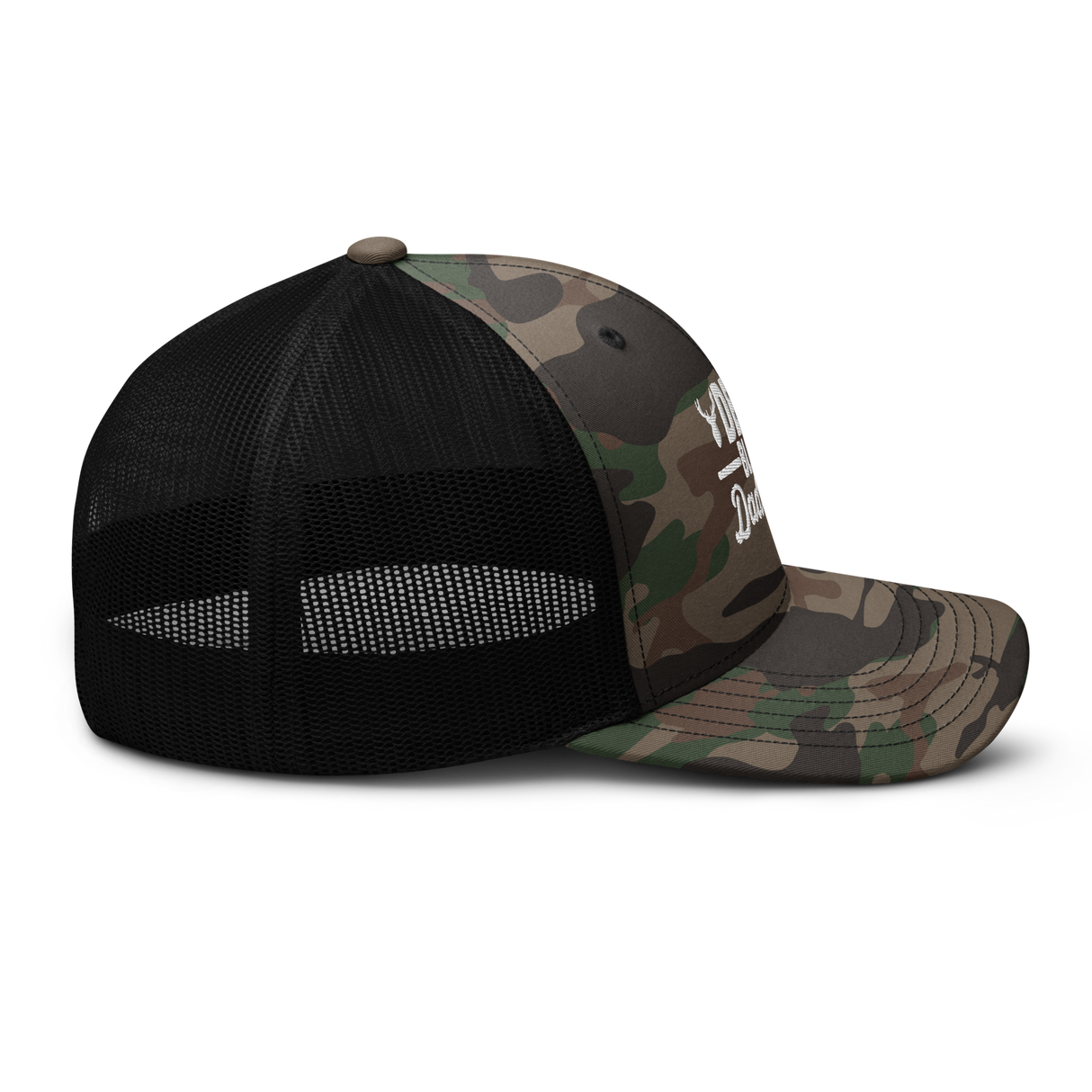 Icey-Tek Deer Blind Dad Joke Camouflage Trucker Hat