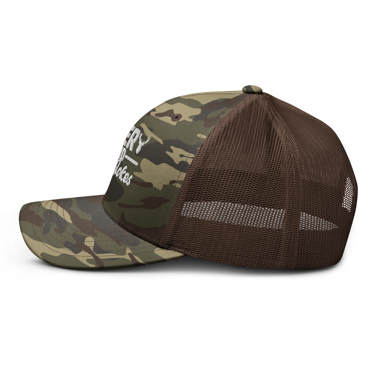 Icey-Tek Deer Blind Dad Joke Camouflage Trucker Hat