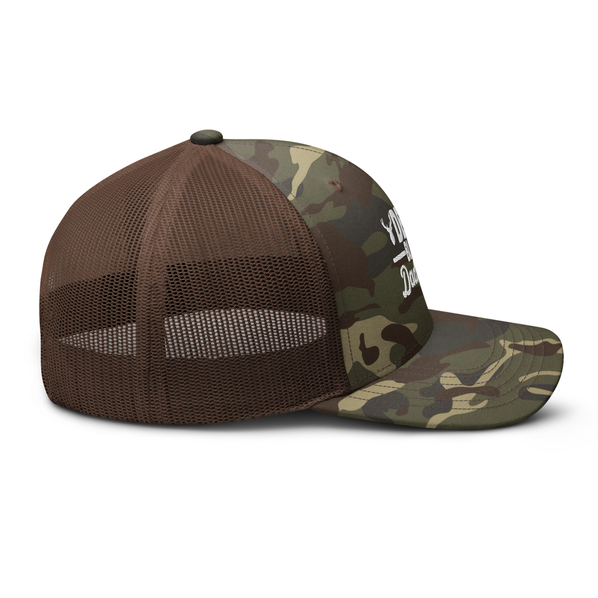 Icey-Tek Deer Blind Dad Joke Camouflage Trucker Hat