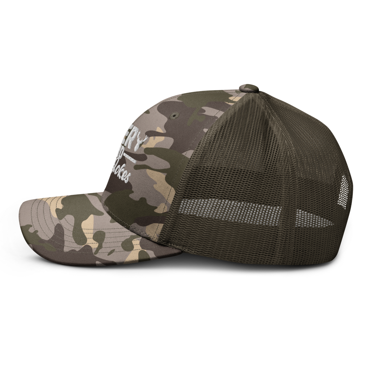 Icey-Tek Deer Blind Dad Joke Camouflage Trucker Hat