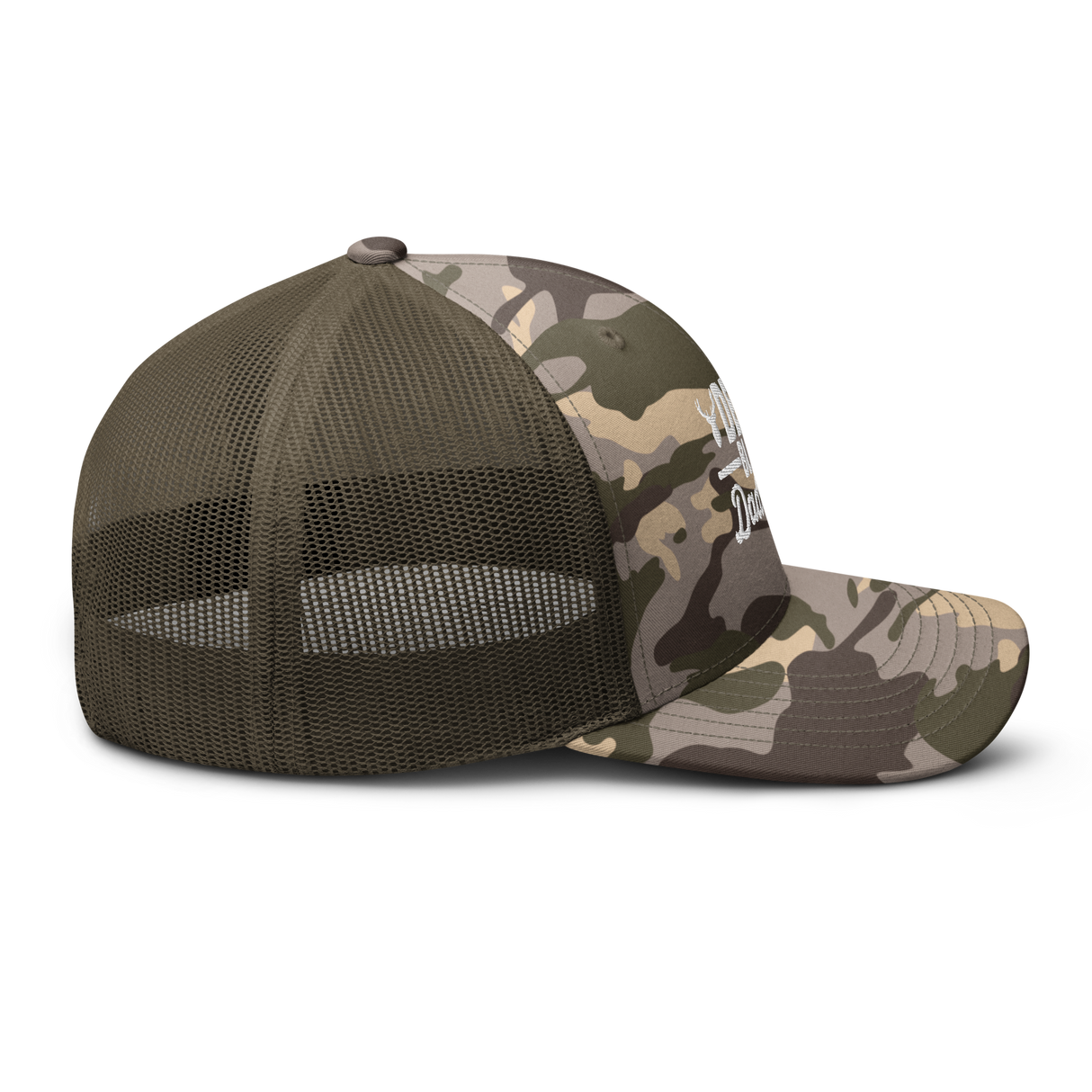 Icey-Tek Deer Blind Dad Joke Camouflage Trucker Hat