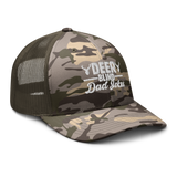 Icey-Tek Deer Blind Dad Joke Camouflage Trucker Hat