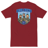 Icey-Tek Deer Blind Dad Jokes Men’s premium Heavyweight Tee