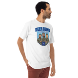 Icey-Tek Deer Blind Dad Jokes Men’s premium Heavyweight Tee