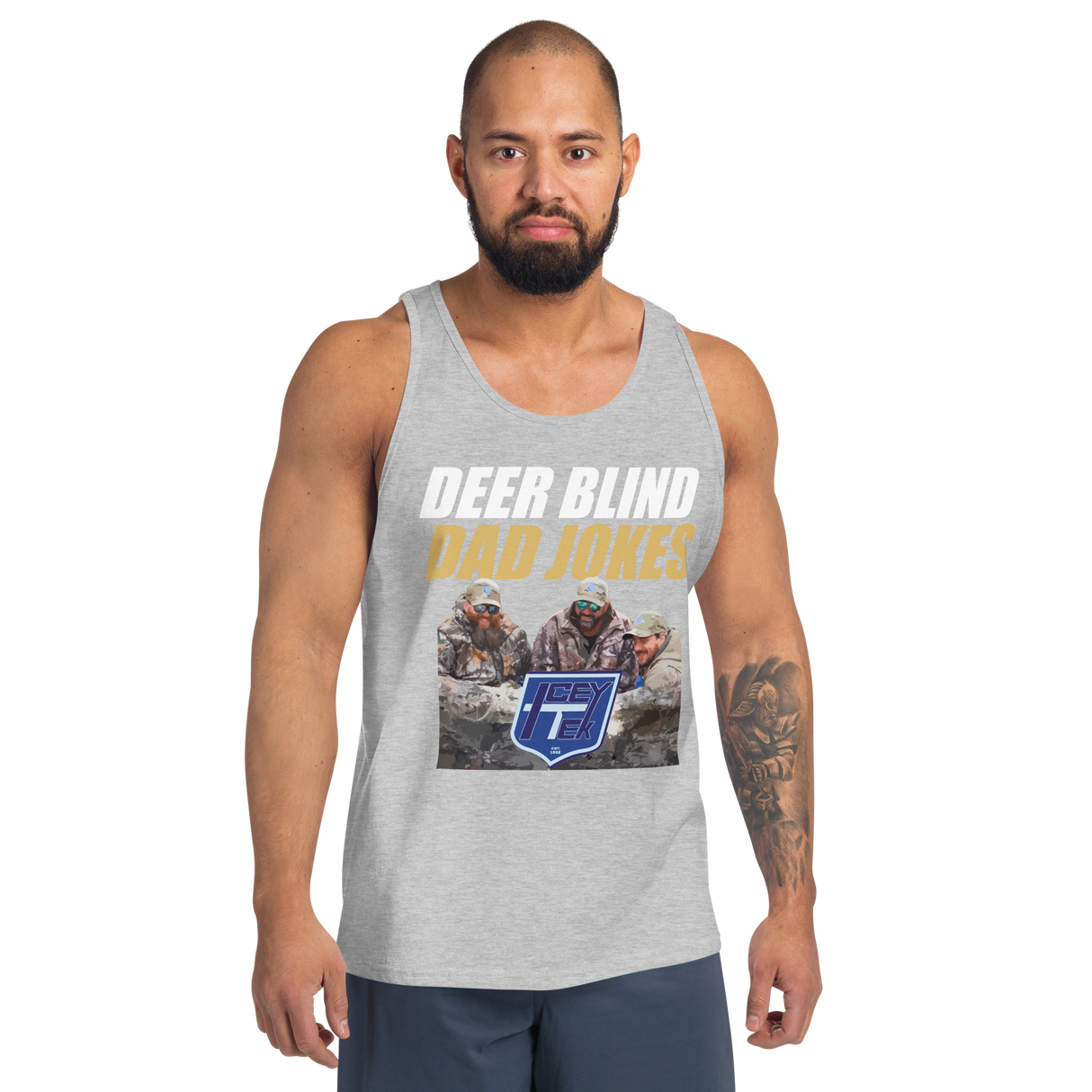 Icey-Tek Deer Blind Dad Joke Men's Tank Top