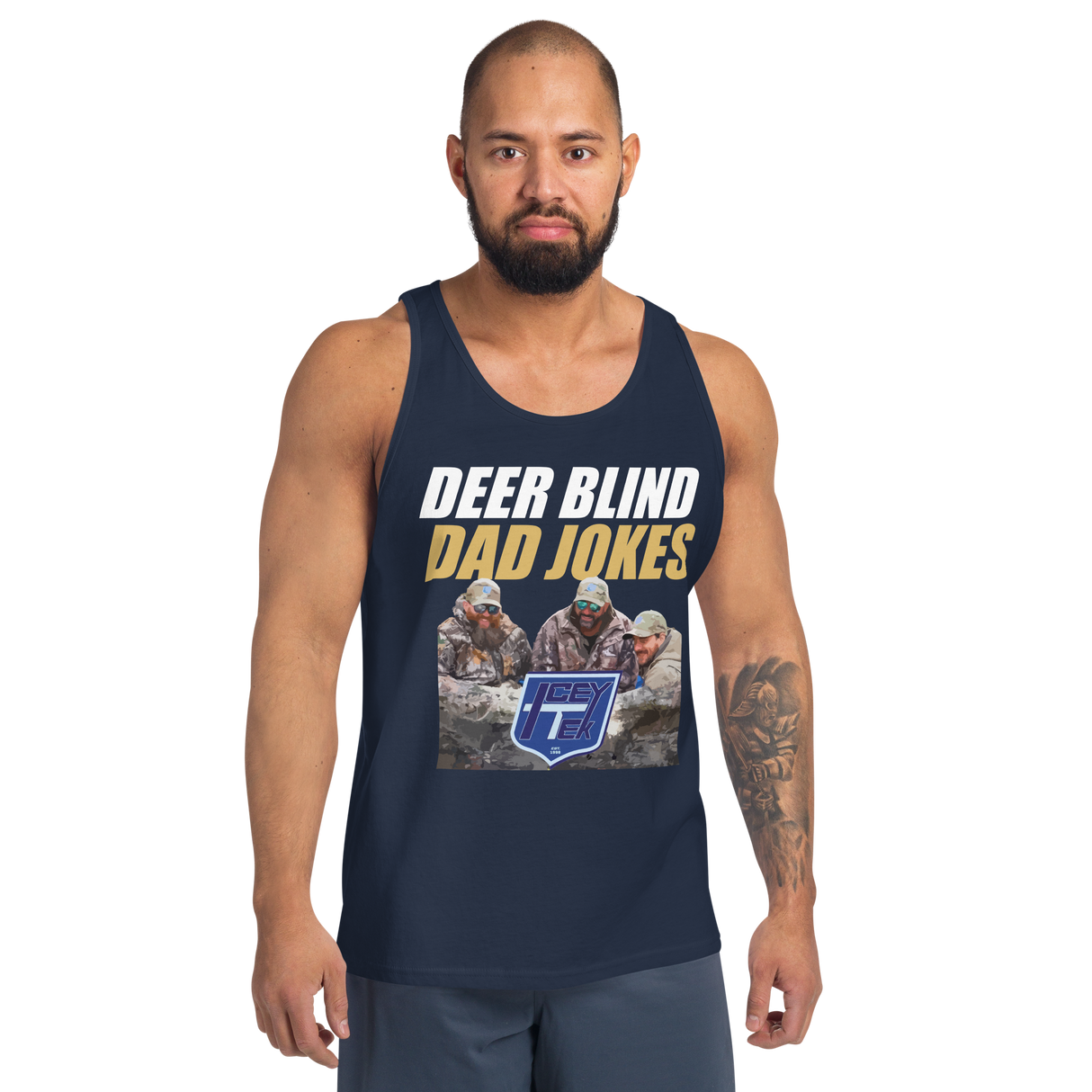 Icey-Tek Deer Blind Dad Joke Men's Tank Top