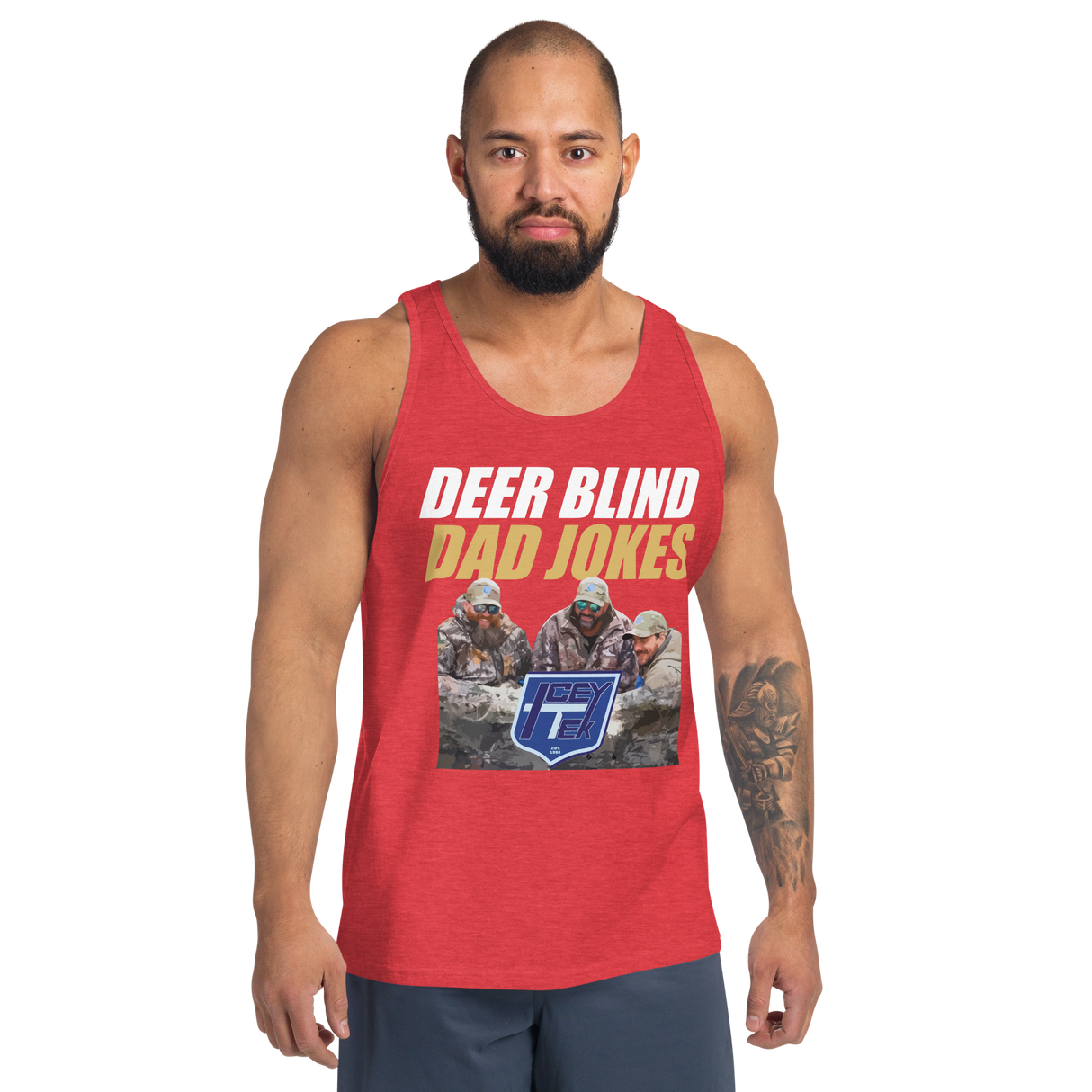 Icey-Tek Deer Blind Dad Joke Men's Tank Top