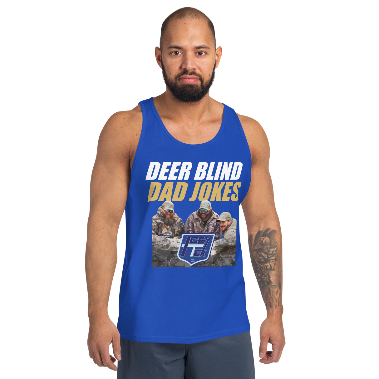 Icey-Tek Deer Blind Dad Joke Men's Tank Top