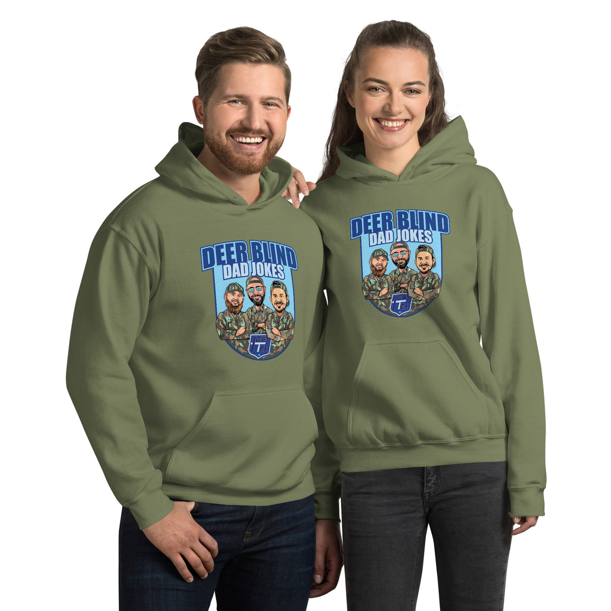 Icey-Tek Deer Blind Dad Jokes Hoodie