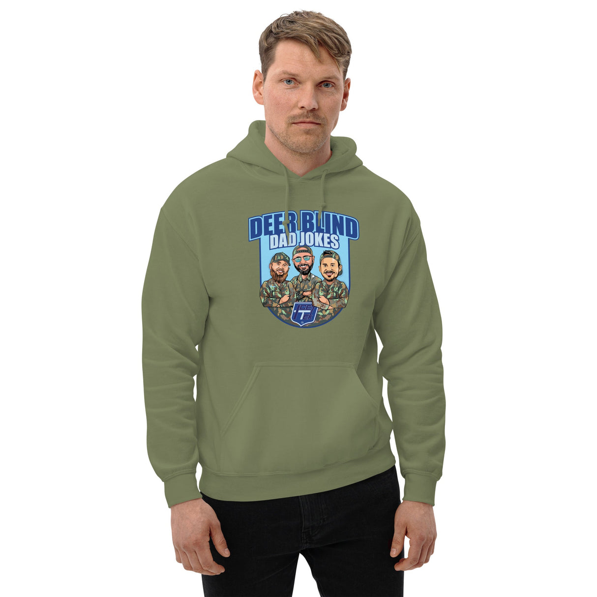 Icey-Tek Deer Blind Dad Jokes Hoodie