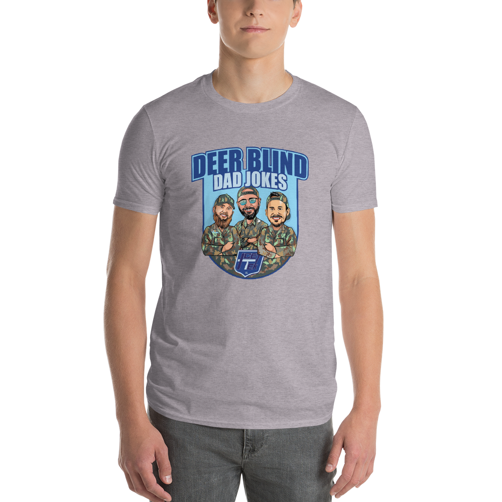 Icey-Tek Deer Blind Dad Jokes Short-Sleeve Cartoon T-Shirt