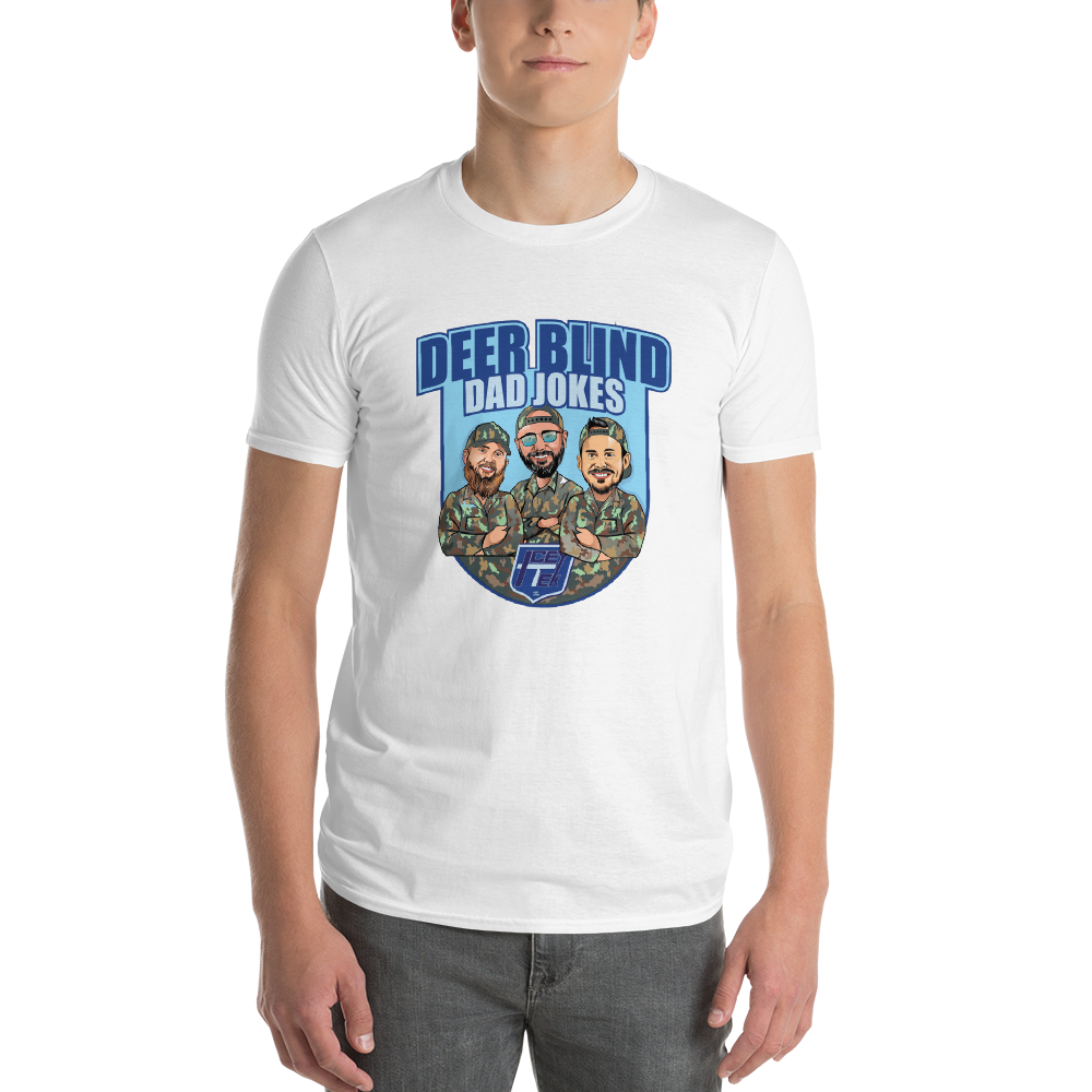 Icey-Tek Deer Blind Dad Jokes Short-Sleeve Cartoon T-Shirt